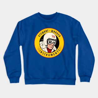 Stewart - Warner Instruments & Gauges Auto Racing Vintage 1960s Decal Crewneck Sweatshirt